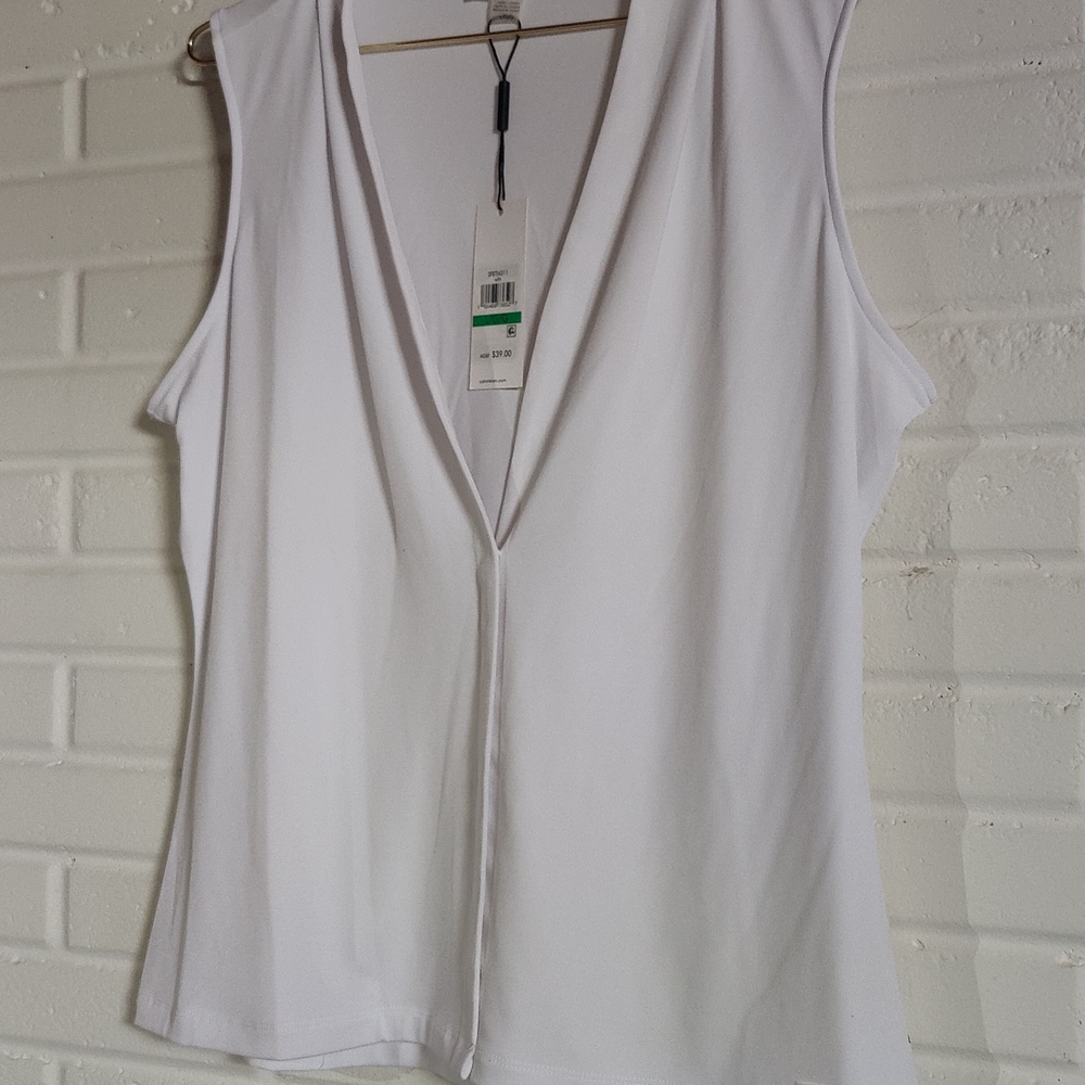 White Sleeveless Women's Top